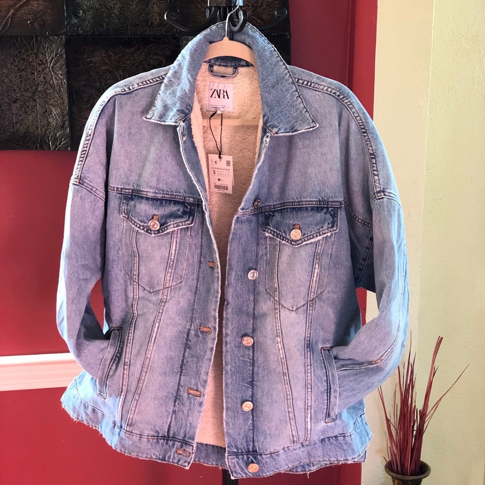 Zara Oversized Denim Jean Jacket - Picture 4 of 12